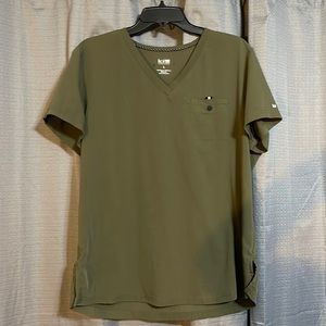 Koi scrub top size large